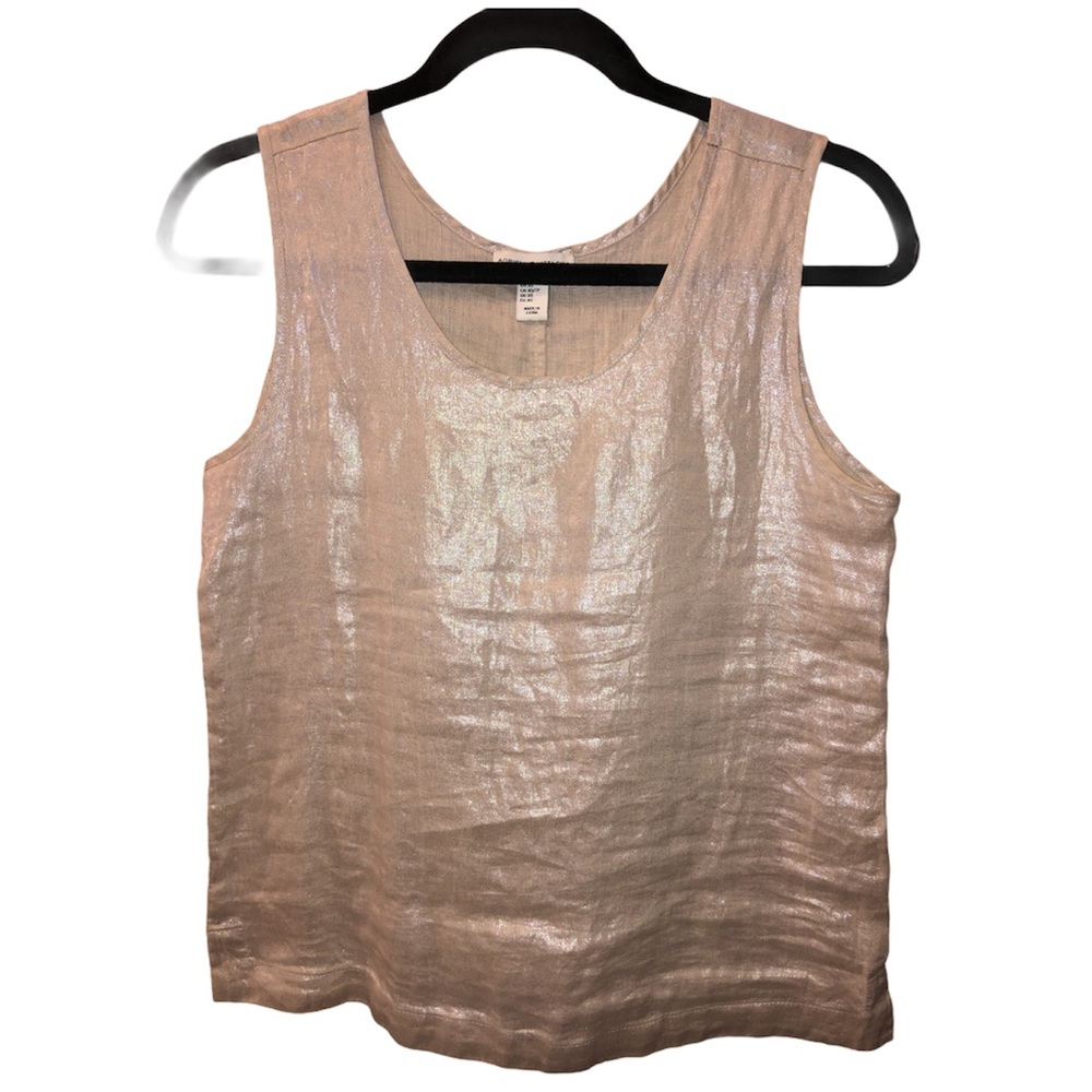 Gold Linen Tank